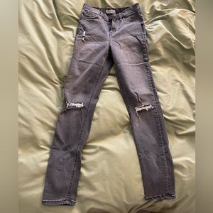 Topshop grey skinny jeans